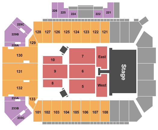 Washington Grizzly Stadium Double Down Tour Seating Chart